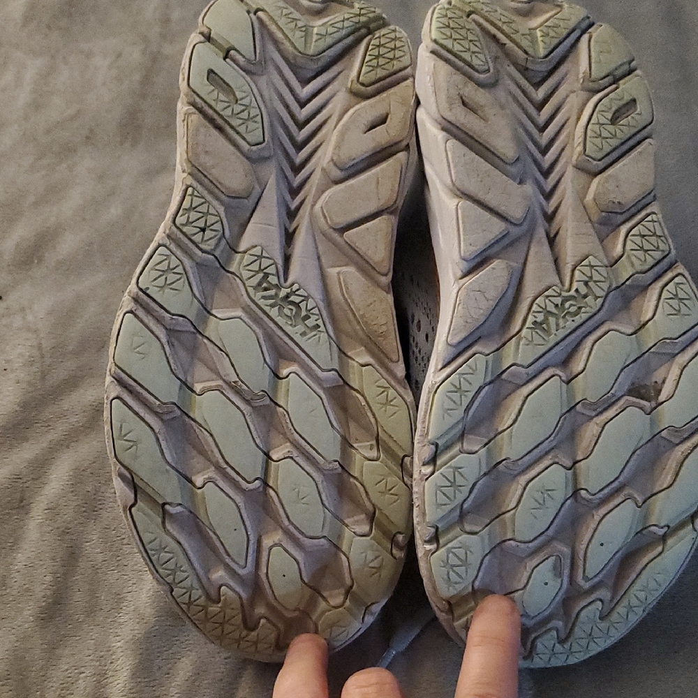 Hoka Women's Athletic Shoes - Gray and Orange - Picture 9 of 10